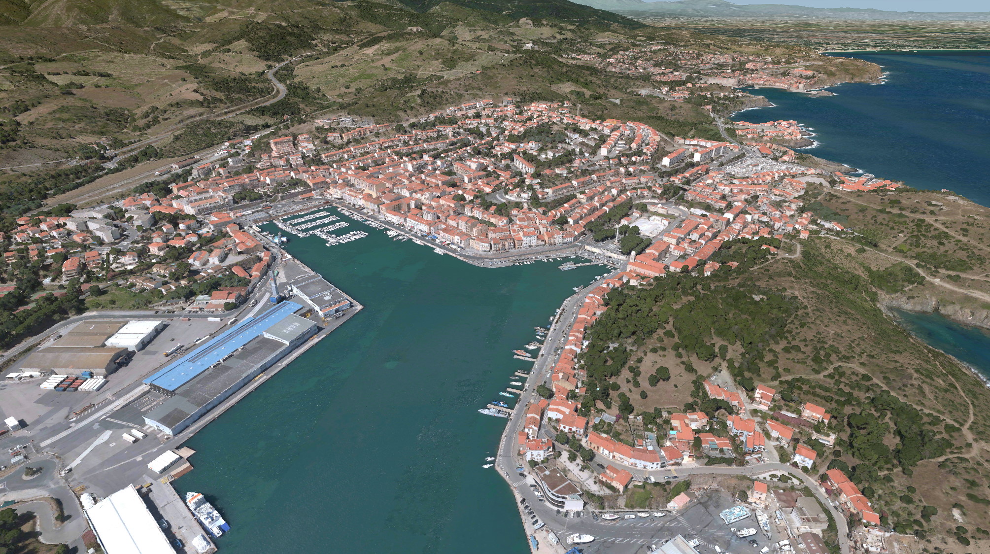 A view of Port Vendres
