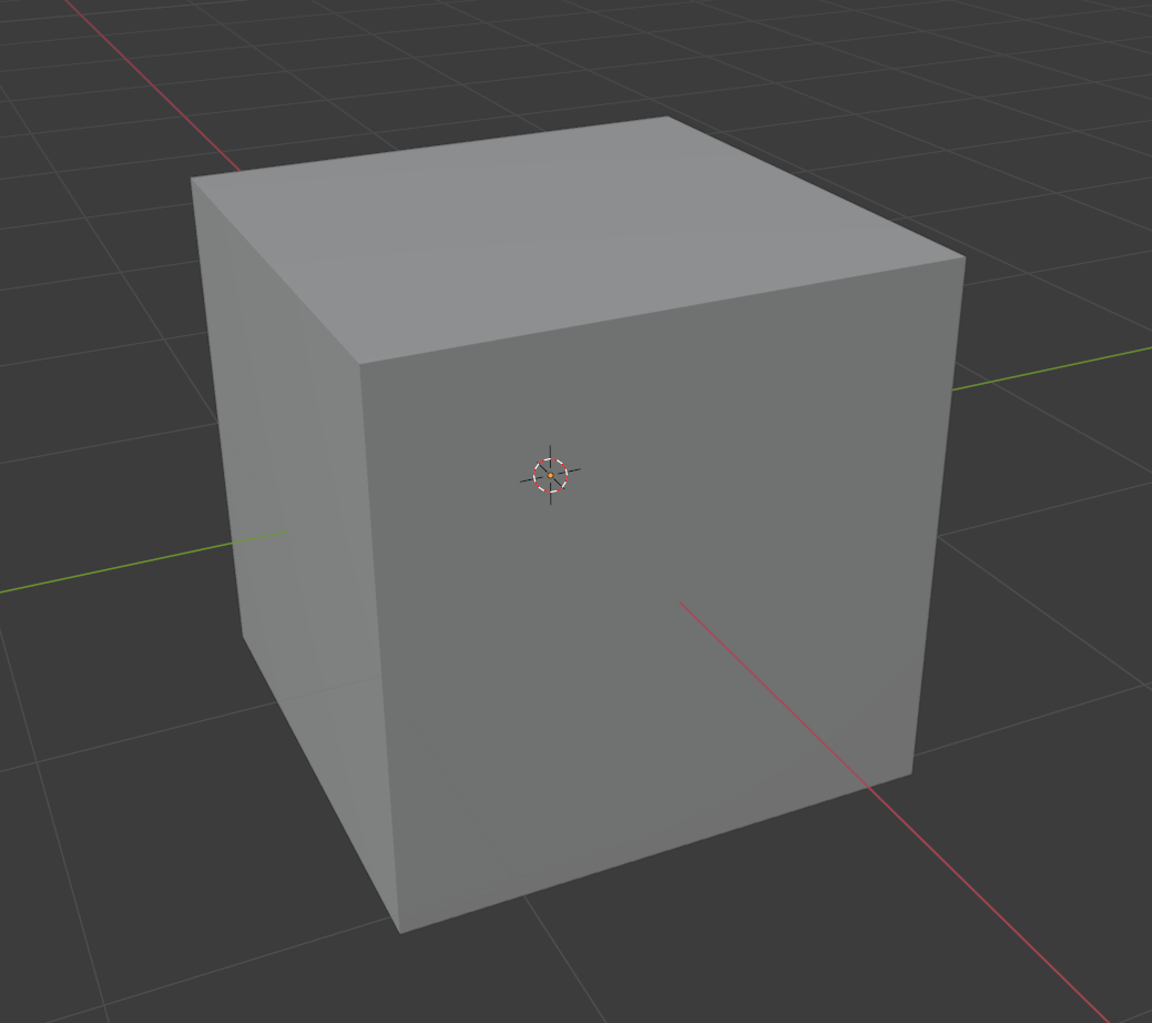 3D cube in Blender